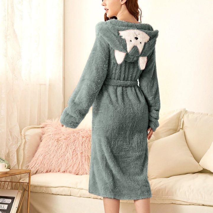 Levoire | Sweat À Capuche En Fleece Avec Poches Renard vert