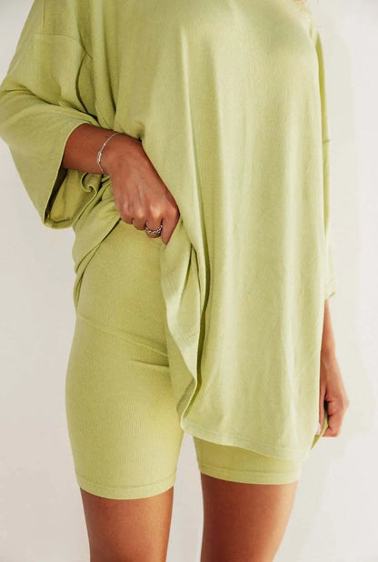 Levoire | Ensemble lounge confortable pour femmes Vert Citron
