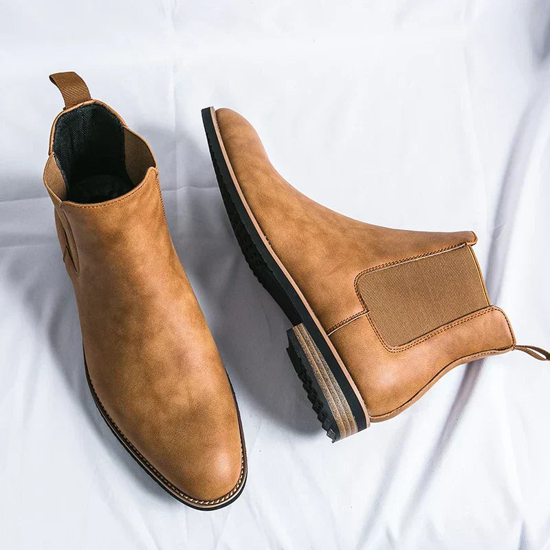 Levoire | Bottes En Cuir Pour Le Quotidien Braun