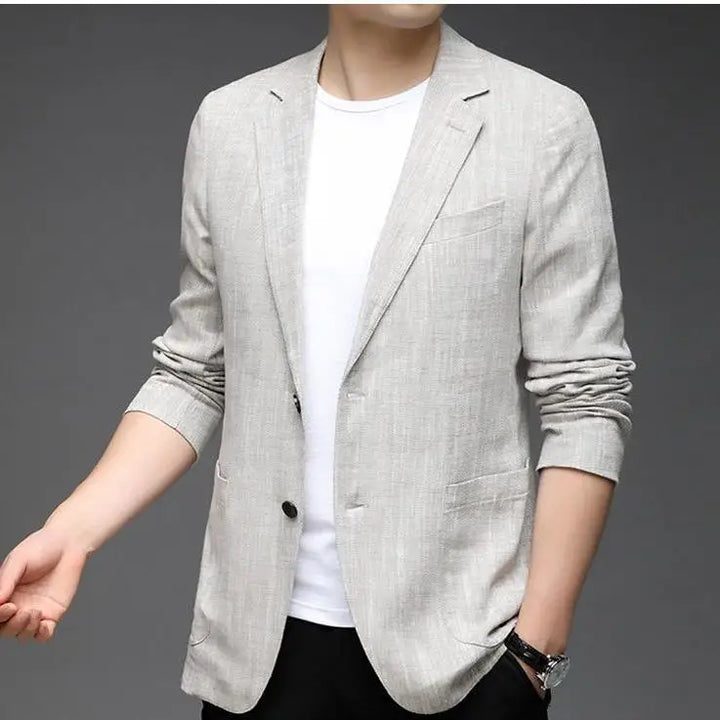 Levoire | Blazer Slim Fit Moderne Pour Hommes Pour Des Apparitions Élégantes Blanc