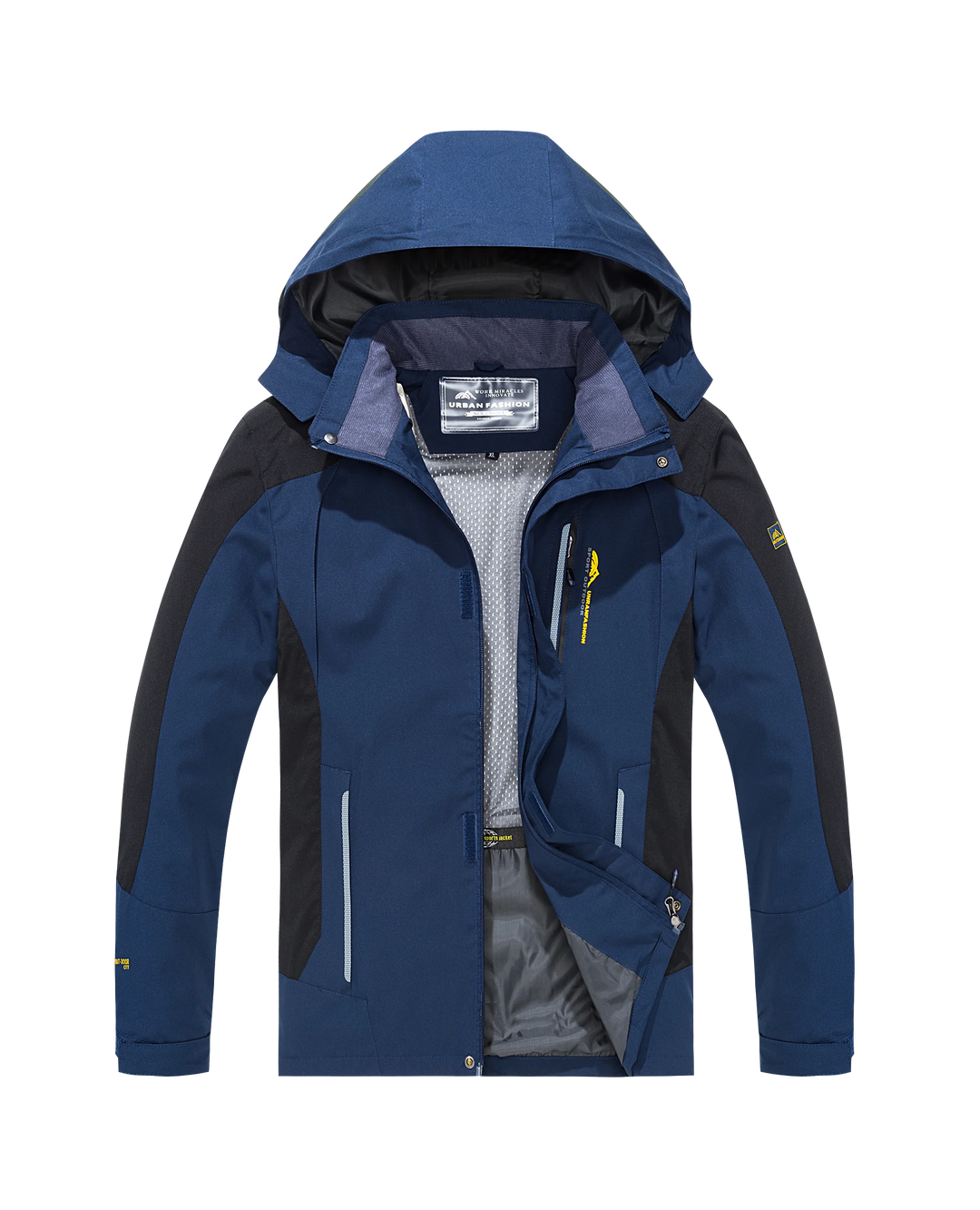 Levoire | Veste De Randonnée Imperméable À Manches Longues Avec Capuche Bleu
