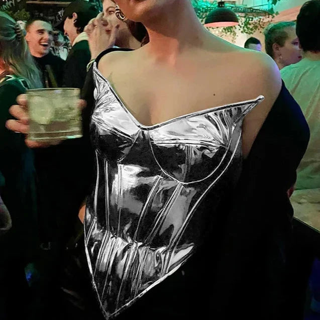 Levoire | Top Court En Corset Métallique Sans Bretelles