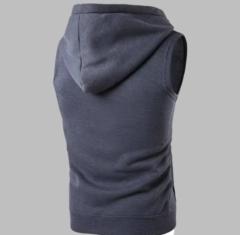 Levoire | Pull Sans Manches Pour Hommes Avec Zip Et Capuche
