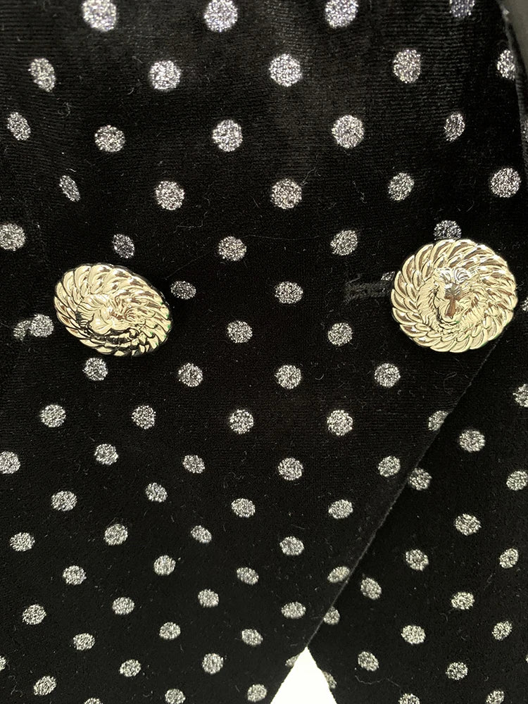 Levoire | Blazer En Velours À Pois Scintillants