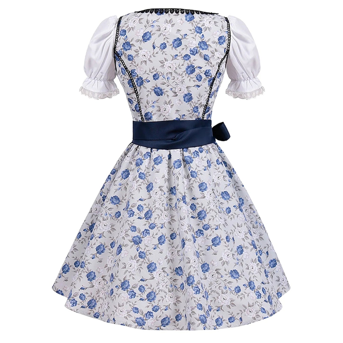 Levoire | Robe Oktoberfest À Manches Courtes En Dentelle Avec Tablier