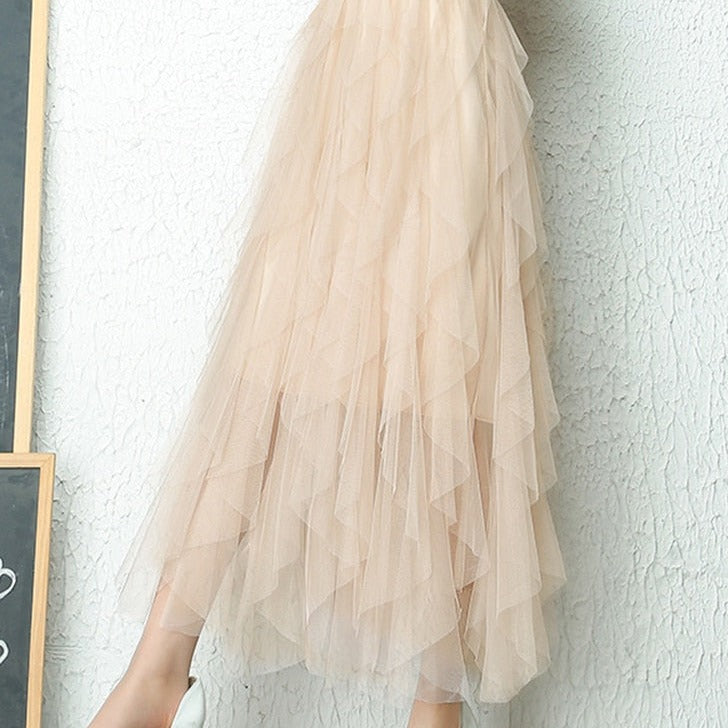 Levoire | Jupe Maxi Pour Occasions Festives Kaki S-2XL
