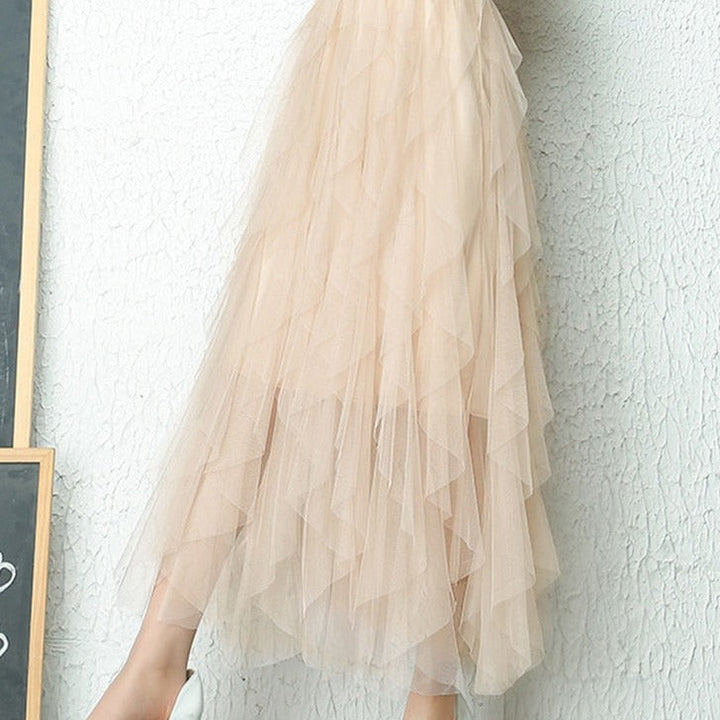 Levoire | Jupe Maxi Pour Occasions Festives Kaki S-2XL