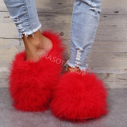 Levoire | Chaussures Slipper Plat Rouge