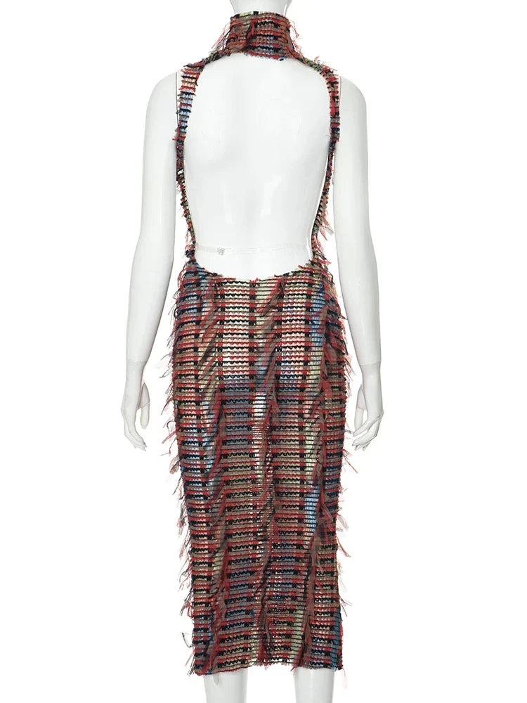 Levoire | Robe Longue Tricotée Colorée Trollhaug