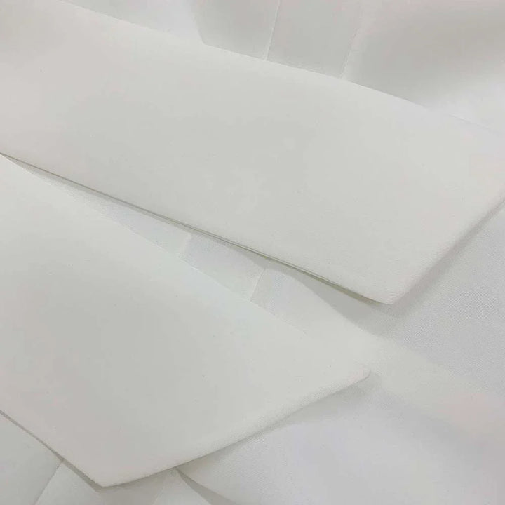 Levoire | Col Côté Bouffant Manches Courtes Robes Longues