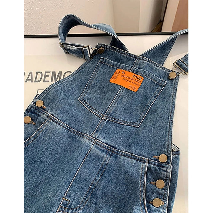 Levoire | Salopette Denim Taille Haute Coupe Droite
