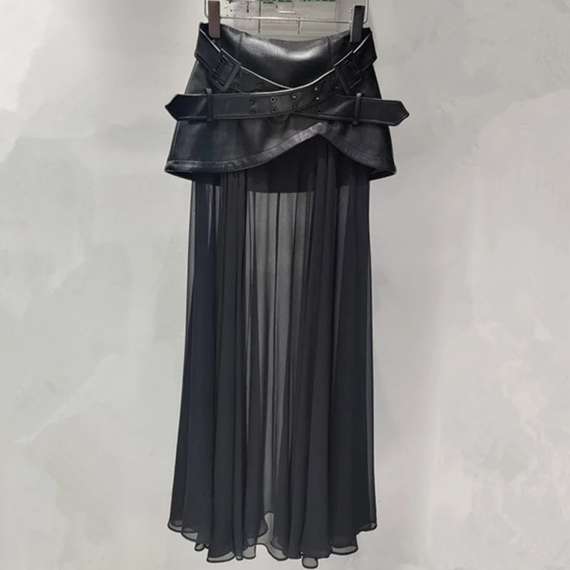 Levoire | Jupe Longue En Velours Noir