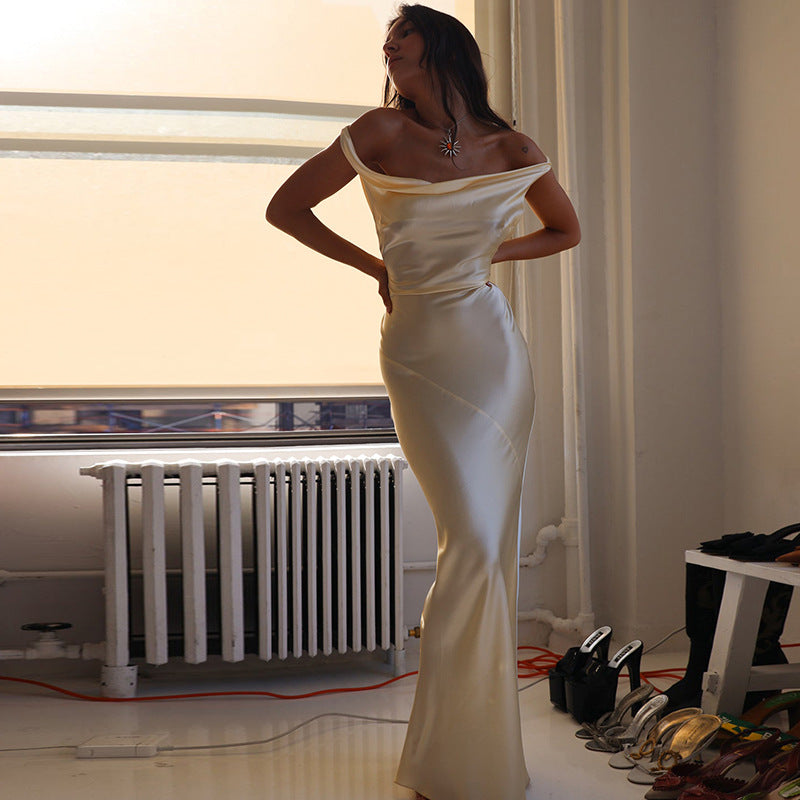 Levoire | Dos Nu מדה Spaghetti Bretelles Maxi Robes