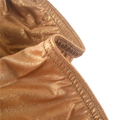 Levoire | Top À Dos Ouvert En Paillettes Fente Haute Robe Froncée Narbinding