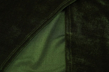 Levoire | Robe Maxi En Velours Vert Avec Cordon Au Dos