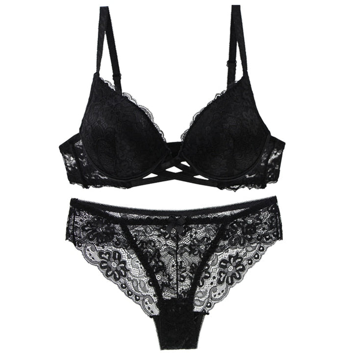 Levoire | Ensemble De Lingerie Push-Up En Dentelle Grande Taille Noir