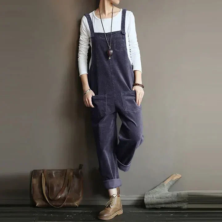 Levoire | Salopette En Denim Pour Un Chic Confortable Marine