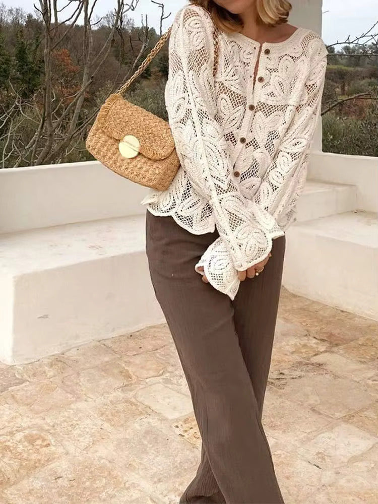 Levoire | Haut En Tricot Crochet Élégant