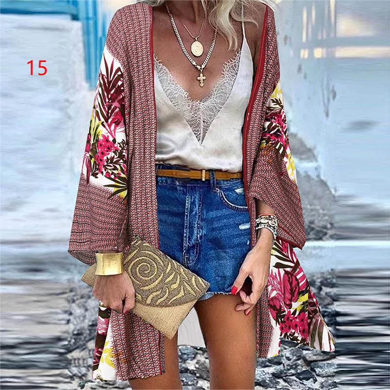 Levoire | Blouse Florale Décontractée Lâche Plage