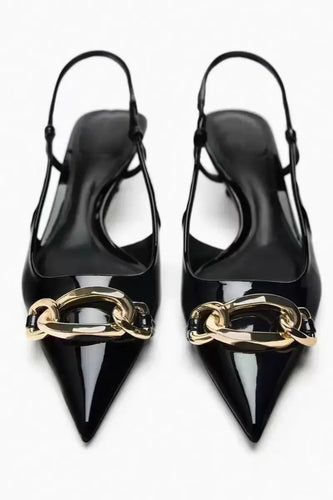 Levoire | Chic Chaîne Bureau Slingback Chaussures À Talons