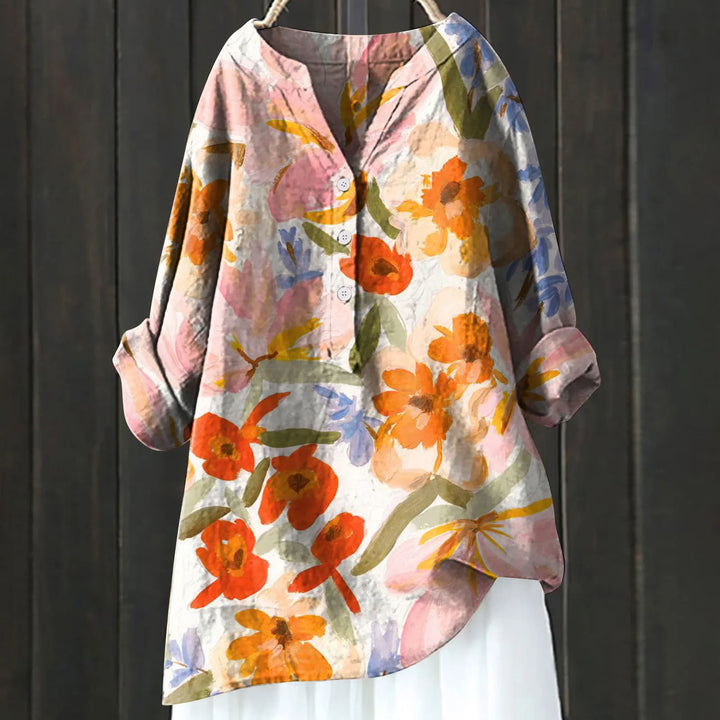 Levoire | T-shirt décontracté à motifs floraux Multicolore