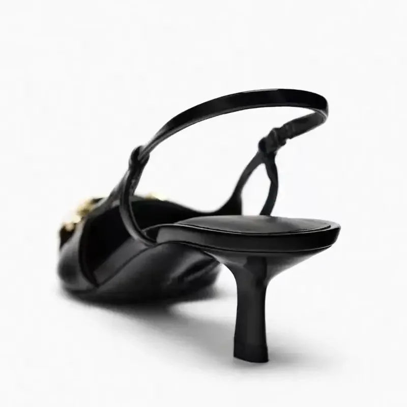 Levoire | Chic Chaîne Bureau Slingback Chaussures À Talons
