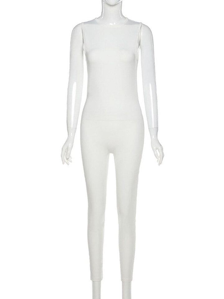 Levoire | Salopette - Une Combinaison Bodycon Unique Et Très Élégante Blanc - sans manches (ÉPUISÉ)