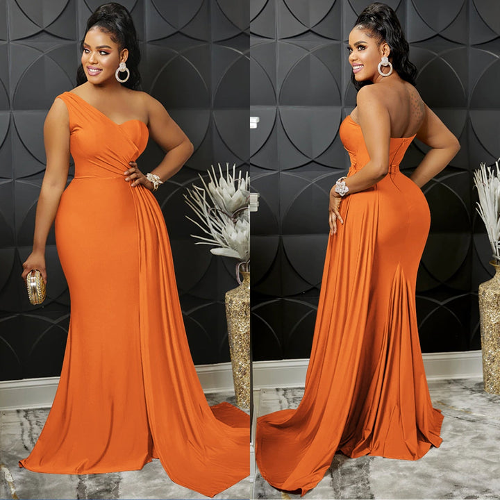 Levoire | En- Épaule Haute Combinaison Robe Maxi