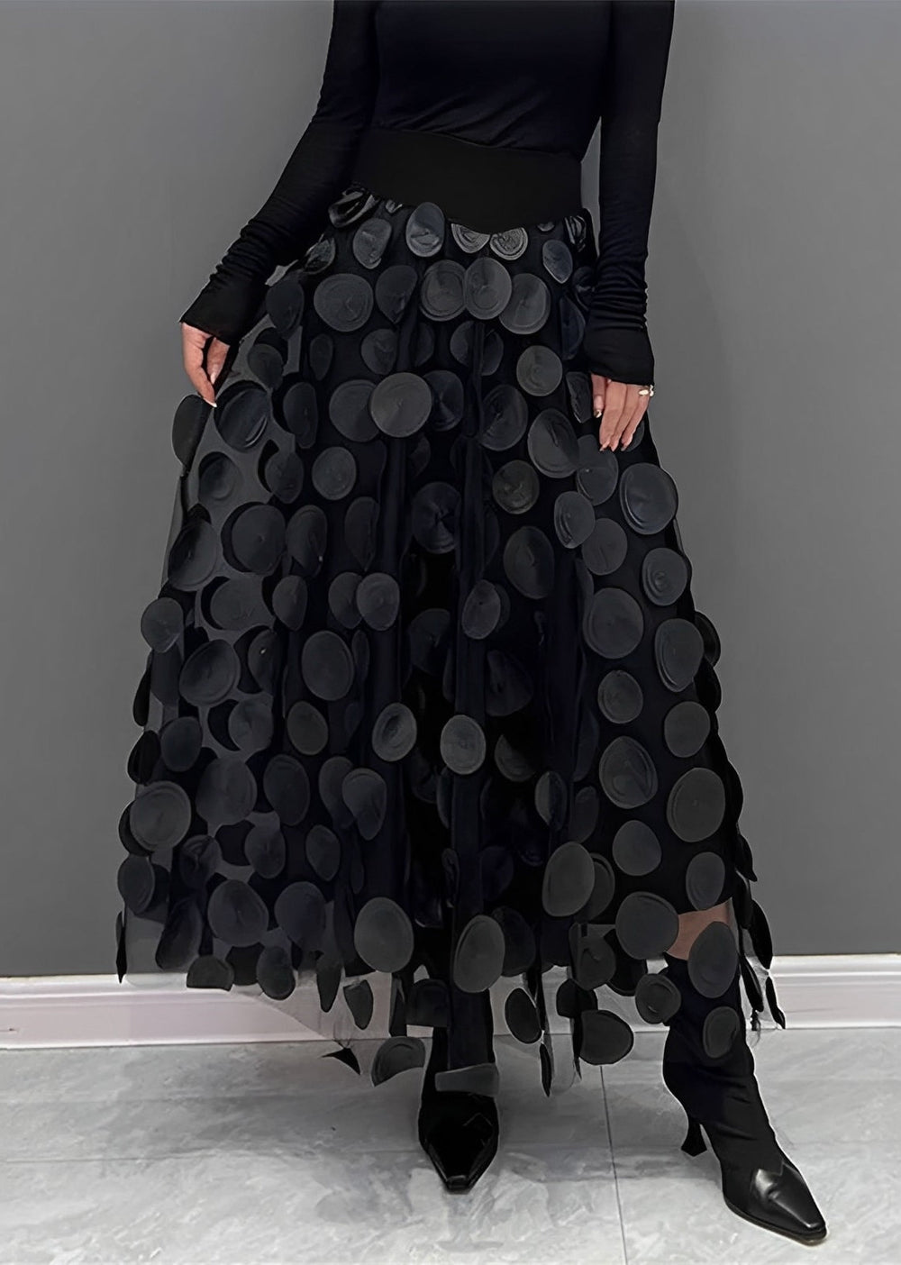 Levoire | Jupe À Pois Noirs