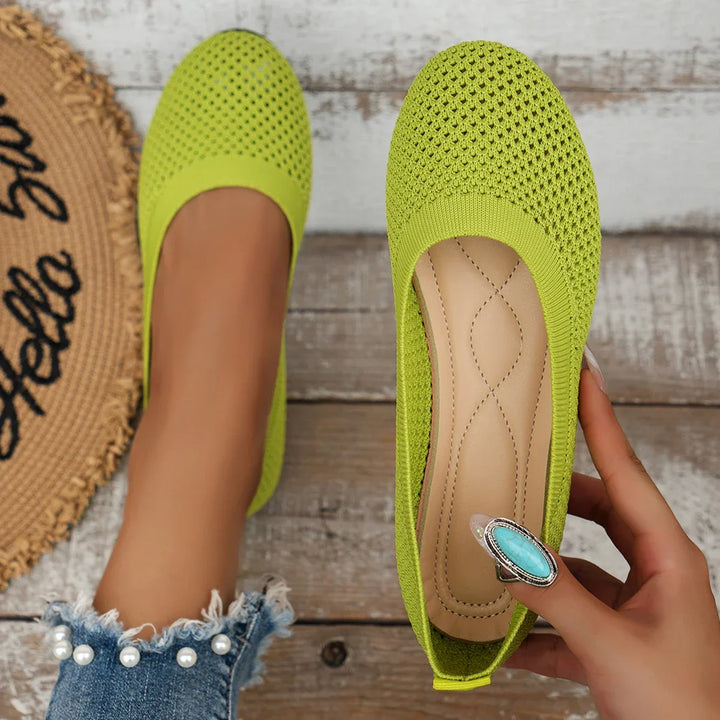 Levoire | Baskets Femme À Bout Rond Vert Clair