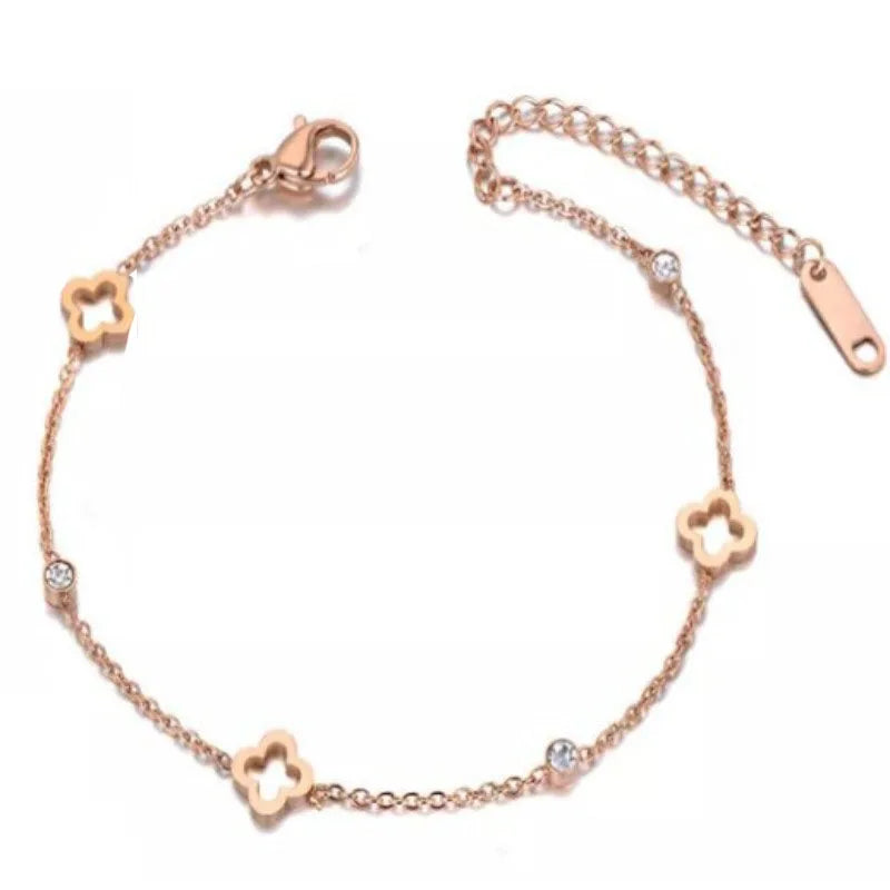Levoire | Bracelet Floral Inox S5-1 pièce-rosé