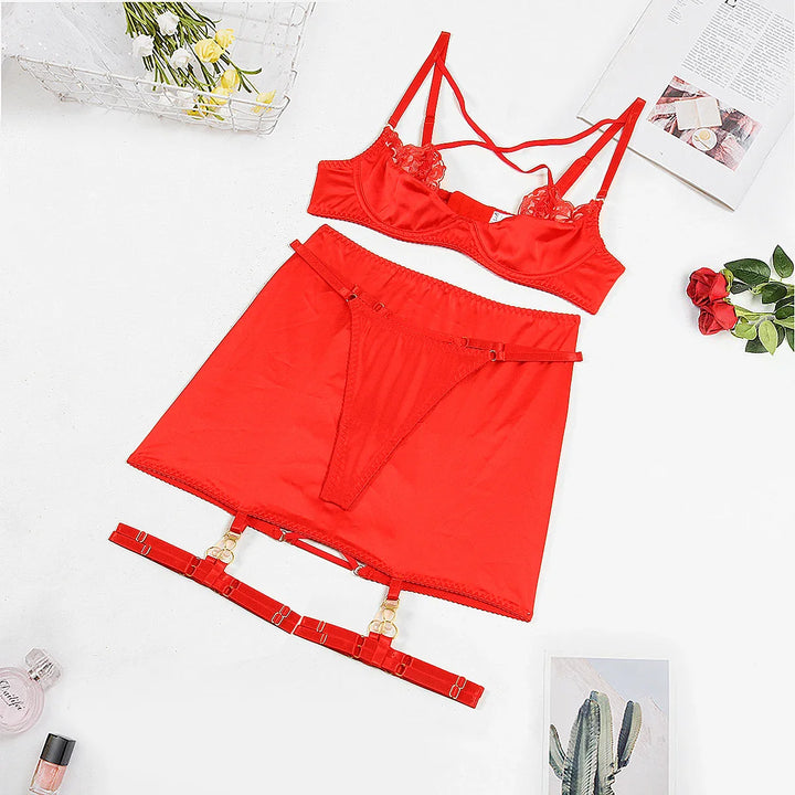 Levoire | Lingerie De Soirée Complète Rot