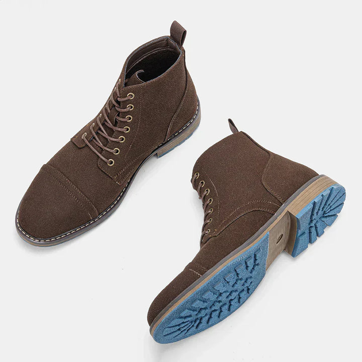 Levoire | Derby Chaussures de récolte de raisin à tige pointue Braun Ante