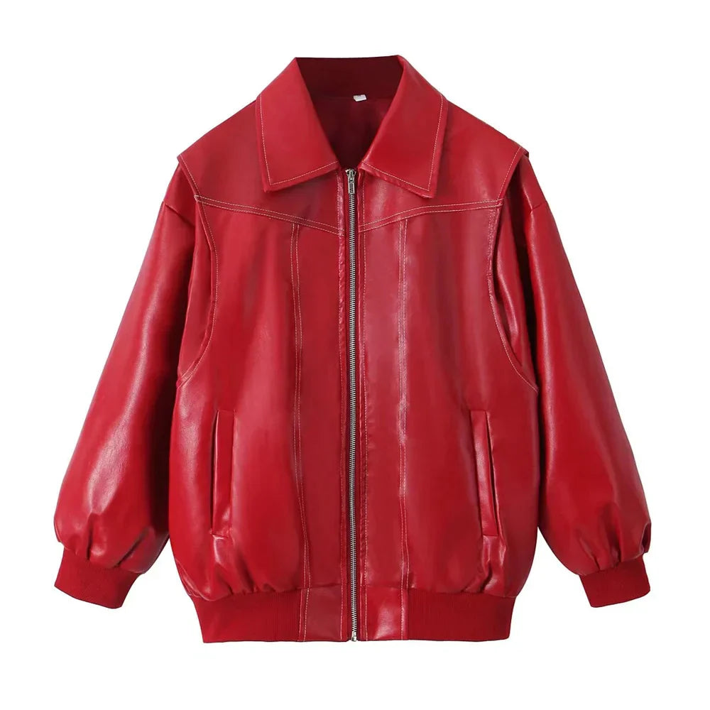 Levoire | Veste Cropped De Récolte De Vin Élégante Rot