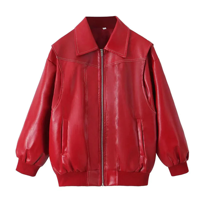Levoire | Veste Cropped De Récolte De Vin Élégante Rot
