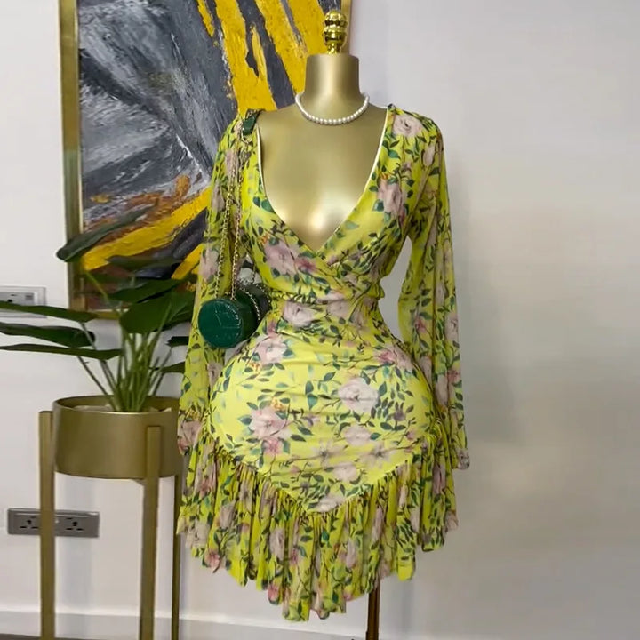 Levoire | Robe Mini Pour Un Style Féminin Et À La Mode vert