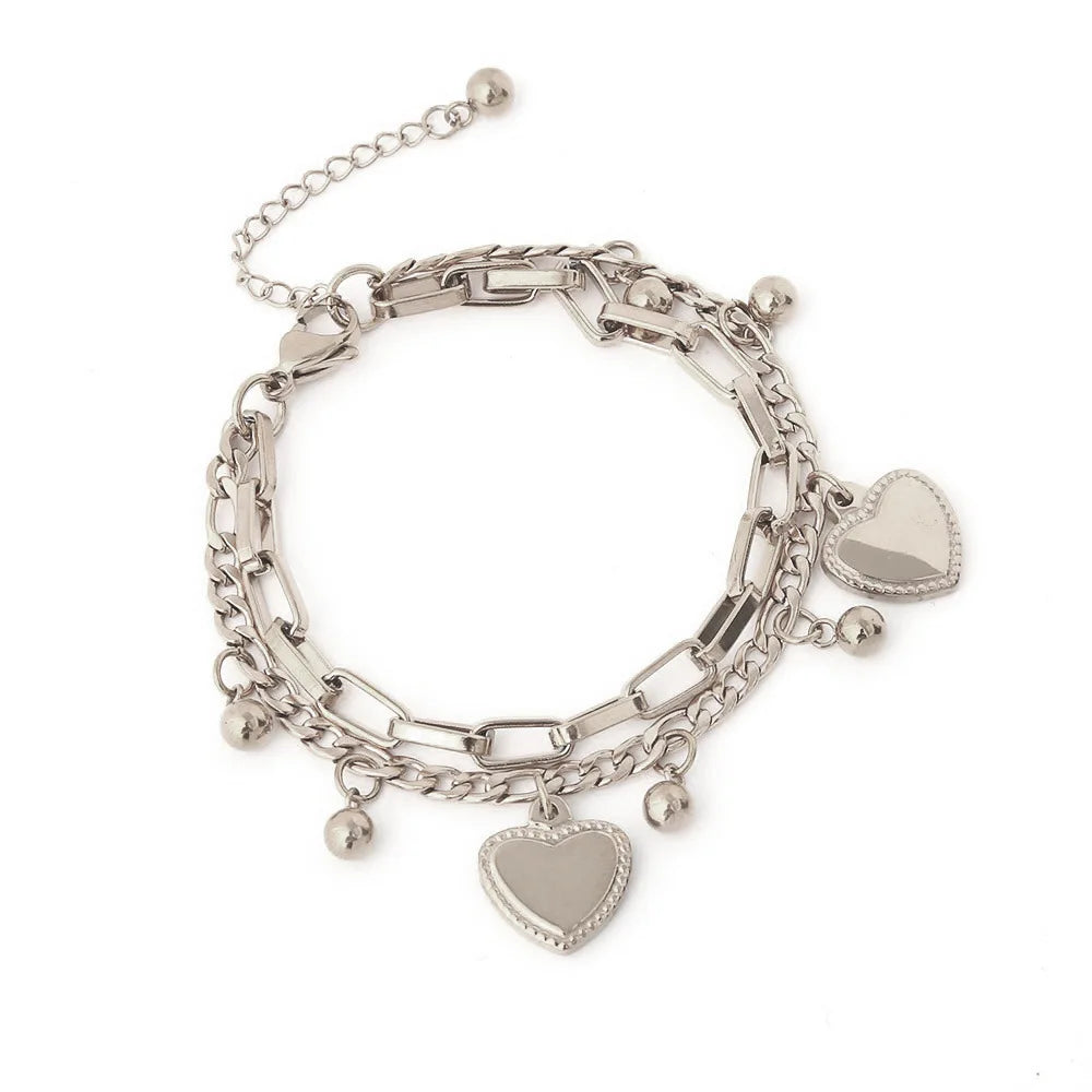 Levoire | Bracelet Multi-Couches À Perles Argent