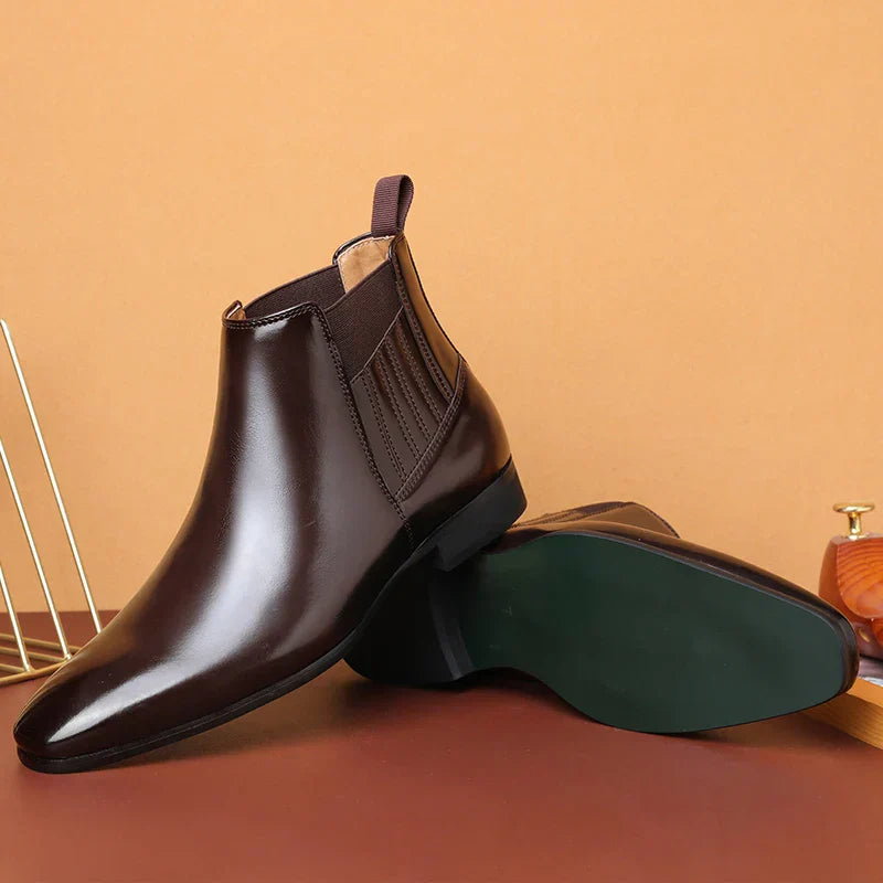 Levoire | Bottines En Cuir Avec Talon Robuste