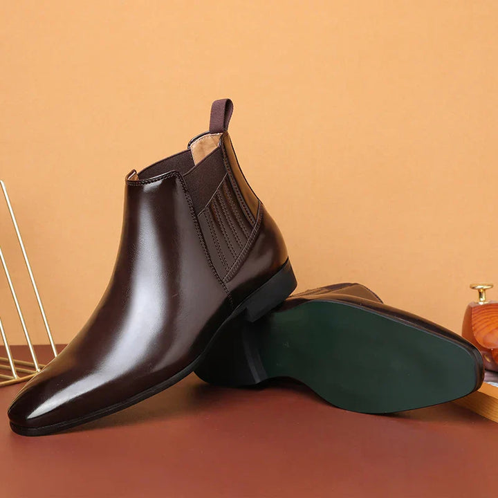 Levoire | Bottines En Cuir Avec Talon Robuste