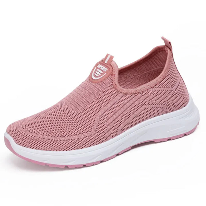 Levoire | Baskets Femme Slip-On Respirantes Rose