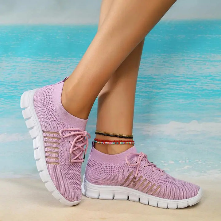 Levoire | Chaussures En Maille Orthopédique Pour Femmes Lilas clair