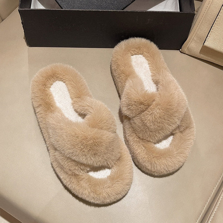 Levoire | Chaussons Moelleux Pour Dames Beige