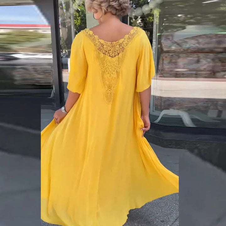 Levoire | Robe Brodée Chic En Tissu Léger
