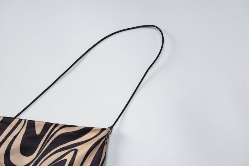 Levoire | Motif Léopard Avec Décolleté En V Et Fente Robe Maxi