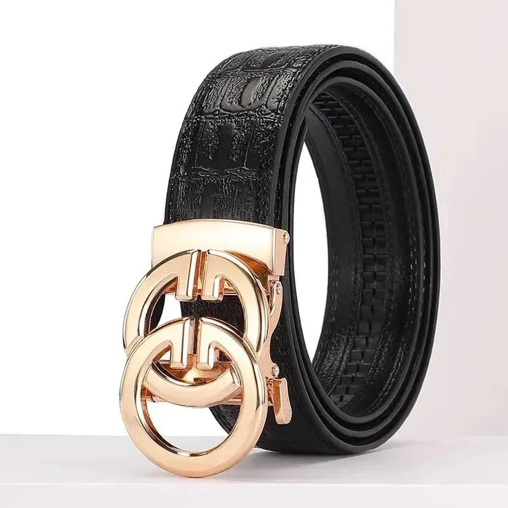 Levoire | Ceinture En Cuir Pour Homme GG GZW Or 120cm