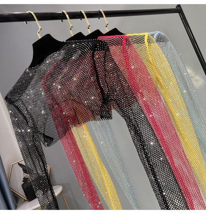 Levoire | Mode Nouvelle Sexy Cristal Court T-Shirt