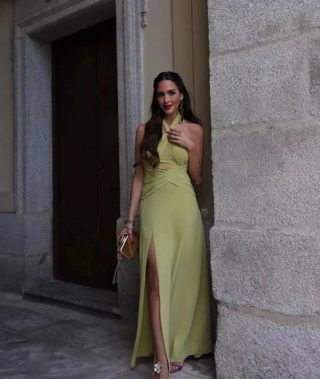 Levoire | Col Rond Dos Sidé Fente Maxime Robe