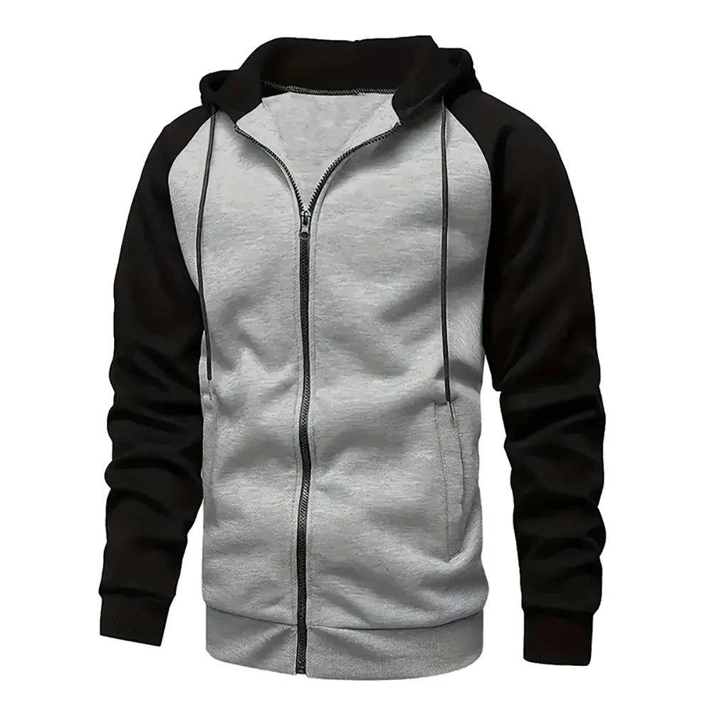 Levoire | Sweat à Manches Longues Homme Bloc de Couleur Gris clair
