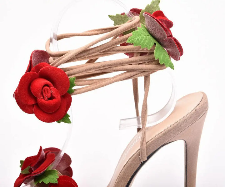Levoire | Chaussure À Talon Satin Rose