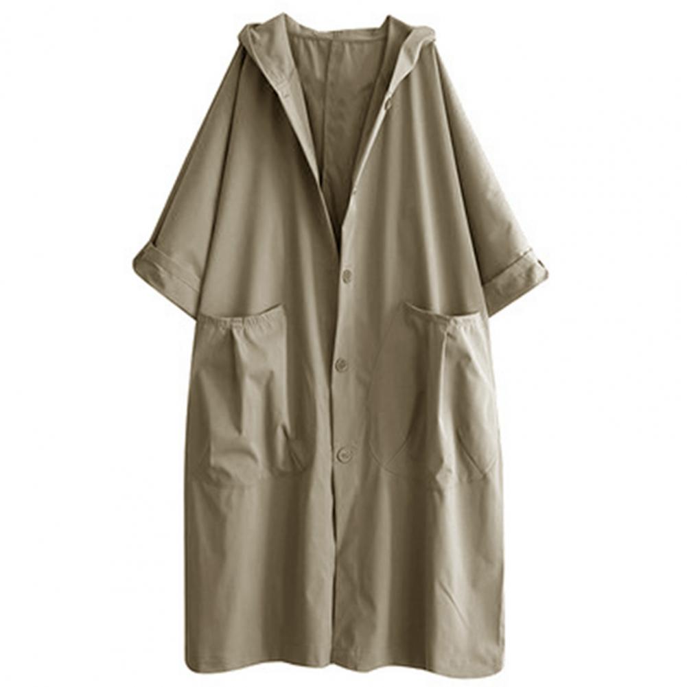 Levoire | Trench-coat Oversize Femme | Etanche Kaki Taille unique